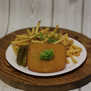 Smažený sýr (125g) s hranolkama